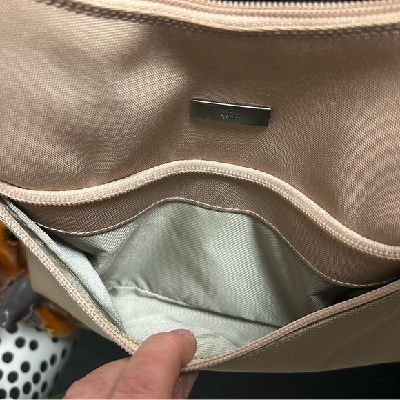 Authentic GUCCI y2 Jackie Shoulder Bag TwoTone Creamy Taupe Canvas/Leather - Picture 7 of 16